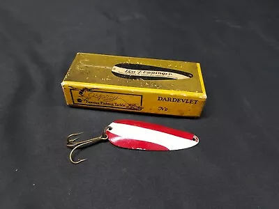 Old LOU J. EPPINGER DARDEVLET Spoon Lure Red White Fishing Casting No. 116 • $29.99