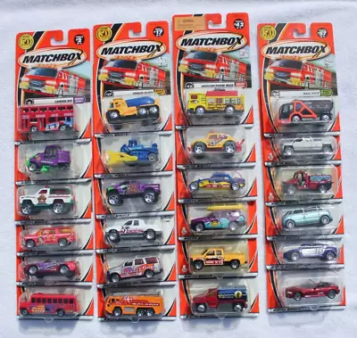 $8.50 • Buy Matchbox 2002 1 - 75 Series - London Bus, Trash Truck, BMW Z3, . . . - Lot Of 24