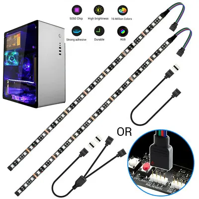 4pin Dc 12V Gaming RGB LED Strip Lights PC Case Lighting Gamer DIY For Aura Sync • $7.10