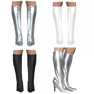 £5.99 • Buy Go Go Gogo Girl 60s 70s Hippy Hippie Shoe Fancy Dress Costume Boot Top Covers
