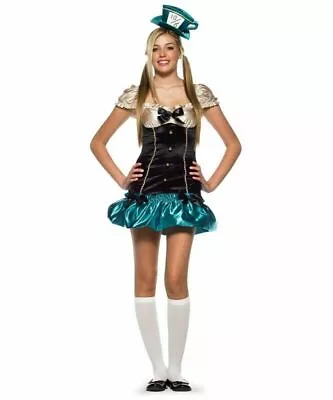 £24.99 • Buy Girls Mad Hatter Costume Alice In Wonderland Book Day Fancy Dress Age 8-10 10-12