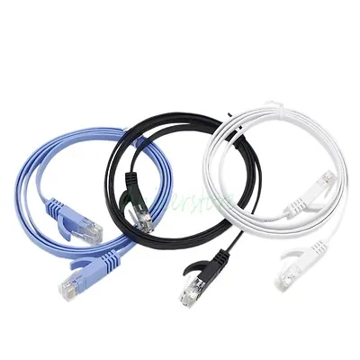 3pcs 1M CAT6 RJ45 Ethernet Network LAN Cable Flat UTP Patch Router DSL Cables • $7.99