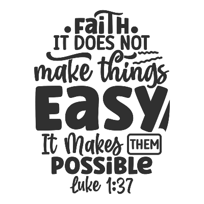 Vinyl Decal Car Stanley Cup Sticker Christian Quotes Bible Verses - Luke 1:37 • $16.86