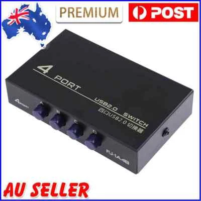 $12.99 • Buy USB 2.0 4 Ports Sharing Switcher Selector Adapter Box Hub For PC Scanner