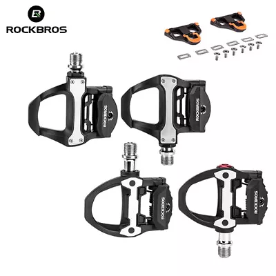 ROCKBROS Road Bike Pedals SPD Cycling Bicycle Bike Clipless Pedals With Cleats • $35.89