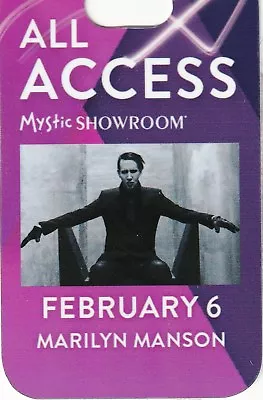 MARILYN MANSON PASS STAFF Or ALL ACCESS LAMINATE • $12.99