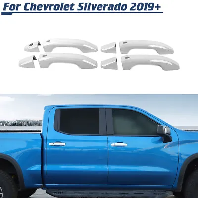 White Exterior Door Handle Cover Trim For Chevy Silverado/Sierra 2019+ /Suburban • $25.99