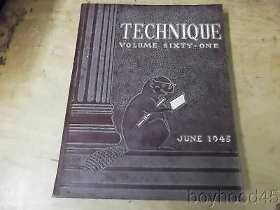 1945 TECHNIQUE--Massachusetts Institute Of Technology Year Book Vol. 61 • $30