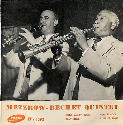 SIDNEY BECHET/MEZZ MEZZROW Quintet & Septet In VG+ Condition :- • $13.67