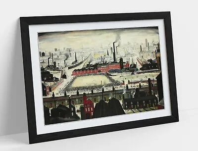 £9.99 • Buy Ls Lowry The Football Match -framed Art Poster Picture Print Artwork- Green