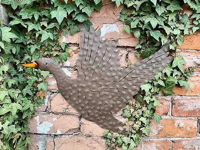 £9.99 • Buy Brown Flying Duck Wall Hanging Art Animal Ornament Sculpture Home Garden Gift
