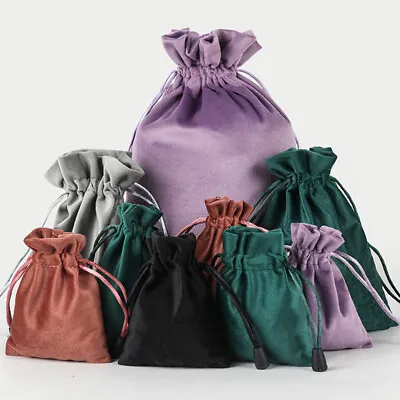 Velvet Storage Bag Drawstring Packing Pouch Jewelry Candy Wedding DIY Gift Bag • $1.94