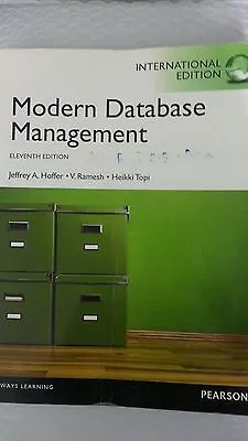 Modern Database Management   By Heikki Topi • $35