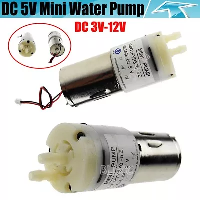 Micro DC5V 12V Water Pump 370 Diaphragm Water Pump Oxygen Pump Solar Air Pump FY • $8.99