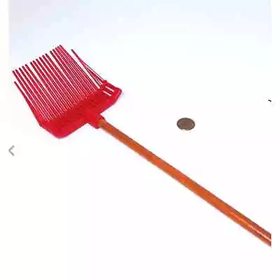 American Girl DOLL SIZE Horse Stable Supplies BARN RAKE 12  BEDDING FORK • $7.99