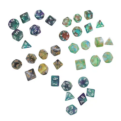 $7.96 • Buy Polyhedral Dice Set For Dungeons & Dragons Table Game Acrylic Board Aame Dice