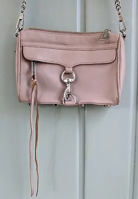 Rebecca Minkoff Mini Mac Crossbody Purse Shoulder Bag Lavender Leather Chain • £48.25