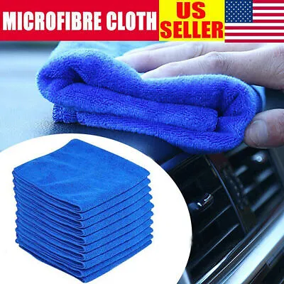 Microfiber Cleaning Cloth Towel Rag Car Polishing No Scratch Auto Detailing! • $8.19