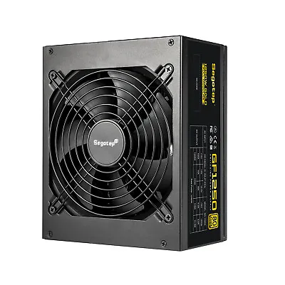 Segotep 1250W Gaming Power Supply 80 Plus Gold Certified ATX PSU With 140mm Fan • $85.99