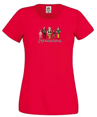 Christmas Friends T Shirt Santa Claus Funny Elf Buddy Xmas Gift Women Tee Top • £11.99