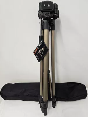BNWT CAMLINK TP1700 Camera Camcorder Video Tripod With Carrier Bag CG E18 • £7.99
