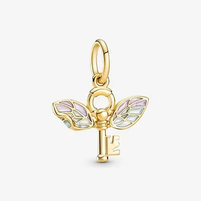 $36.88 • Buy Pandora 14K Harry Potter Collection Gold, Flying Key Pendant