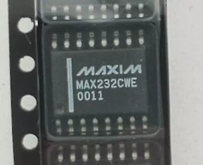 (10 PCS)  MAX232CWE  2/2 Transceiver Full RS232 16-SOIC MAX232 • $10.95