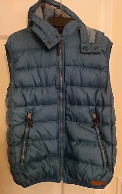 Burberry Brit Men's Puffer Vest Jacket Detachable Hooded Size S             /194 • $150