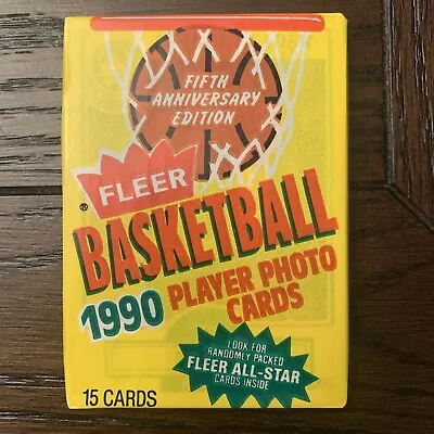 1990 Fleer Basketball Wax Pack - 15 Cards In Pack / Michael Jordan Magic Johnson • $5.95