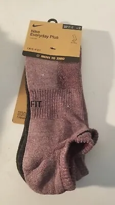 Nike Everyday Plus Socks Men XL 12-15 Cushioned No-Show 2 Pairs DQ6449-904 • $15.88