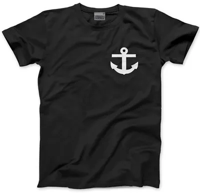 £11.89 • Buy Nautical Anchor Pocket Logo -  Nautical Sailing Sea Sail Mens Unisex T-Shirt