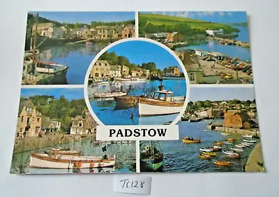 Padstow  Multi View   Postcard Posted 1999 (tc128 • £1.20