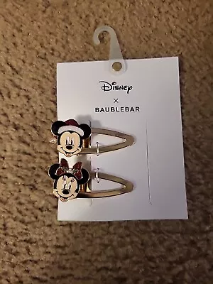 Mickey & Minnie Mouse Hair Barrettes. Baublebar. Disney. • $18