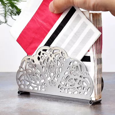 Stainless Steel Napkin Holder Napkin Rack Serviette Holder Organizer Table De_hf • $5.59