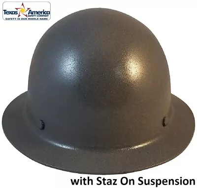 MSA Skullgard Full Brim Hard Hat With STAZ ON Suspension - Textured Gunmetal • $126