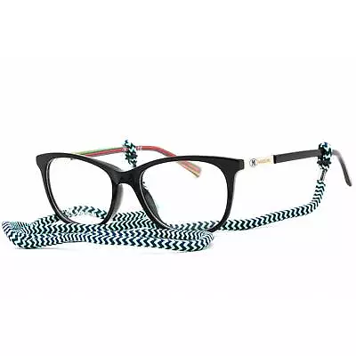 M Missoni Women's Eyeglasses Clear Lens Black Rectangular Frame MMI 0051 0807 00 • $53.36