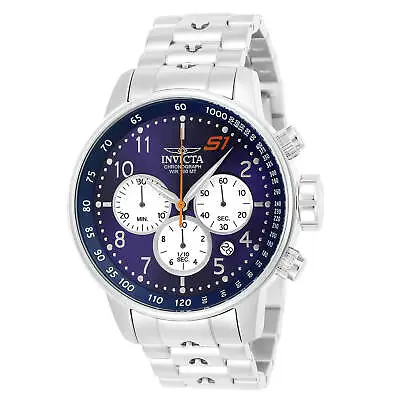Invicta Men's Watch S1 Rally Quartz Chronograph Blue Dial Steel Bracelet 23080 • $73.39