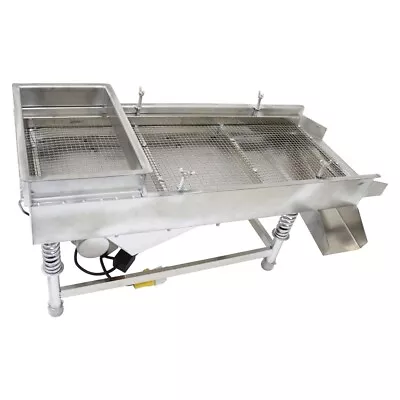 110V Single Layer Linear Vibrating Screen Straight Shaker 9mm Sieve 11.8 *29.5  • $531.10