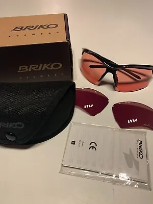 Vintage Briko Switcher Racing Cycling Sunglasses Made In Italy NEW • $89.90