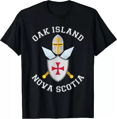 NEW LIMITED Shield Helmet Blades Oak Island Nova Scotia T-Shirt • $17.99