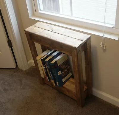 Handmade Rustic Vintage-style Thin Side Table • $89