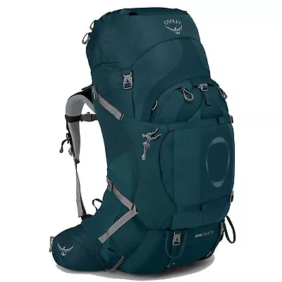 Osprey Ariel Plus 70 Damen Backpack Hiking Rucksack Touring Green • $411.59