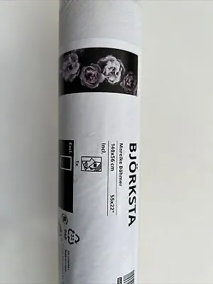 IKEA BJORKSTA Poster Pink Petals/Black Picture Canvas  55  X 22  New 005.005.02 • $39