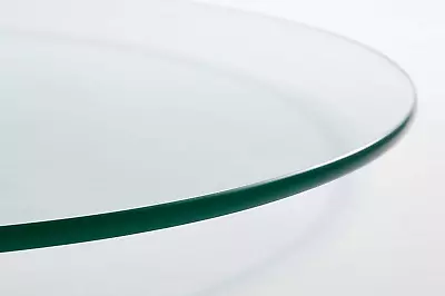 $58.97 • Buy Pro Safe Glass 18  Round Tempered Glass Table Top 3/8  Thick Pencil Edge - Clear