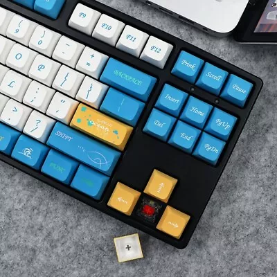 137 For Key Blue Whale Keycap PBT XDA Keycaps For Dz60/RK61/64/gk61/68/84/980/10 • $71.92