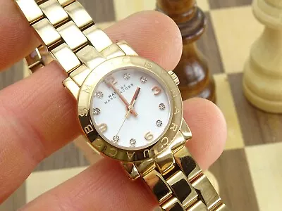 MARC JACOBS 25mm Ladies Designer Rose Gold Bracelet Wristwatch • $6.20