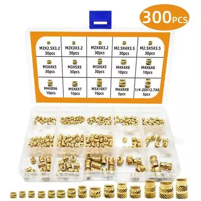 3D Printing Brass Nuts Threaded Inserts 360Pcs M2 M2.5 M3 M4 M5 M6 Female Thread • £16.32