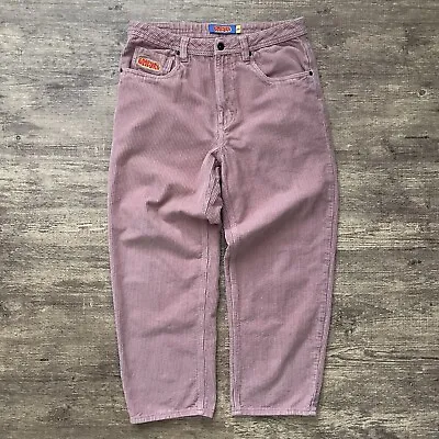 Empyre Corduroy Pants Mens Size 30 Pink Skater Relaxed 30x28 Baggy Loose • $34.88