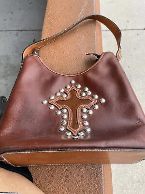 Montana West Silversmith 's Leather Cross Hair Shoulder Bag Msrp 105 • $45