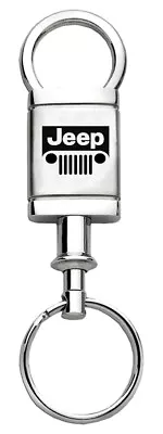 Jeep Grille Satin Valet Keychain (Chrome) • $15.95